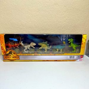 Jurassic World Dominion Micro Dinosaur 5 Figure Collection Mattel Toys **NEW**